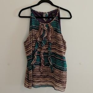 Print sleeveless top